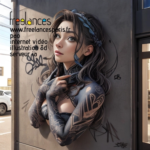 Pao mise en page internet vidéo illustration 3d serveur IA générative AI freelance paris studio de création magazines Y4Q9PYC0